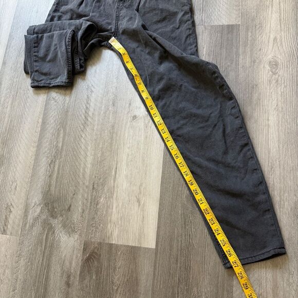 Princess Polly High Waisted Pleat Jeans Washed Black US 4 - Picture 11 of 11